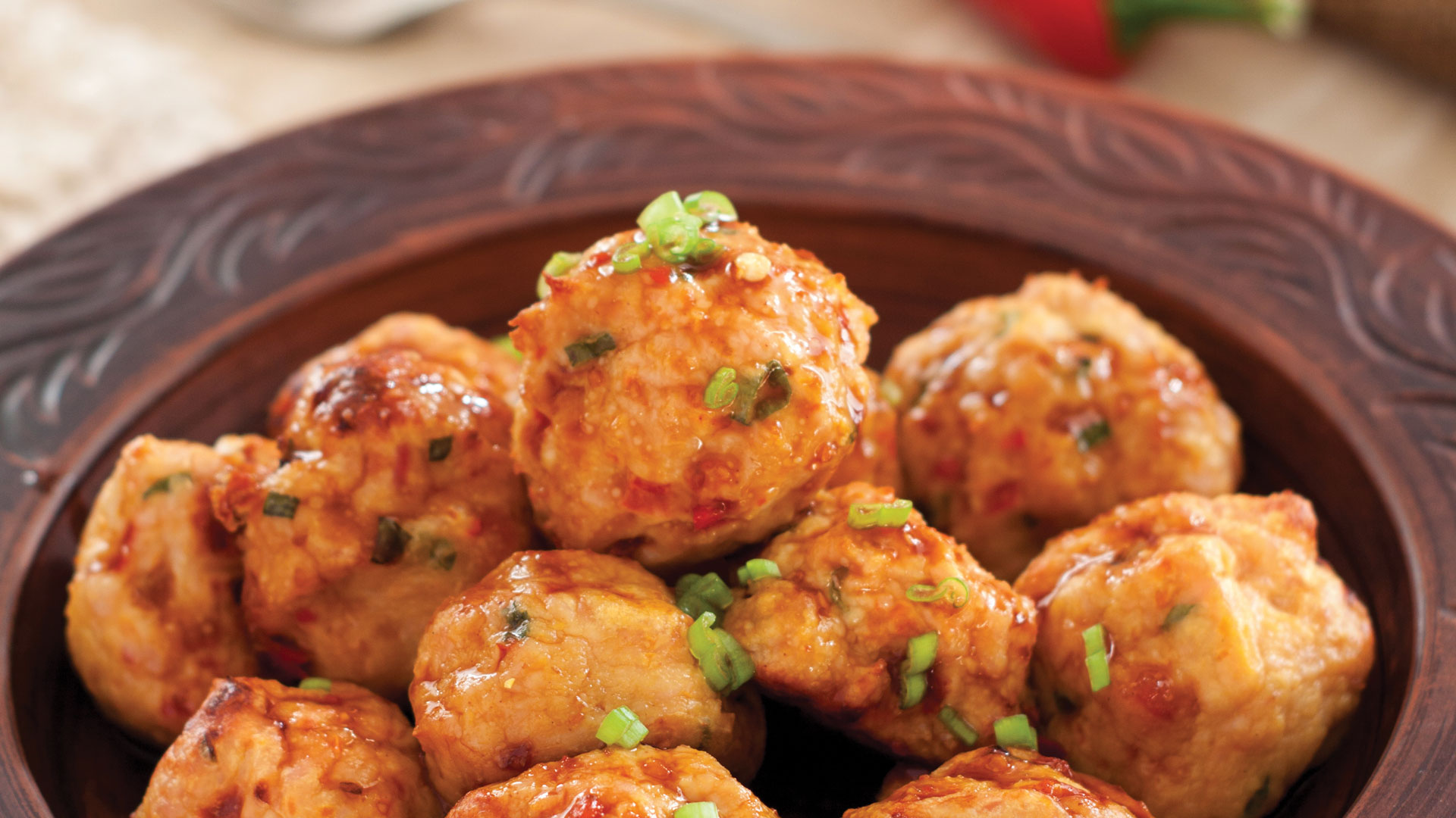 Ginger chicken meatballs